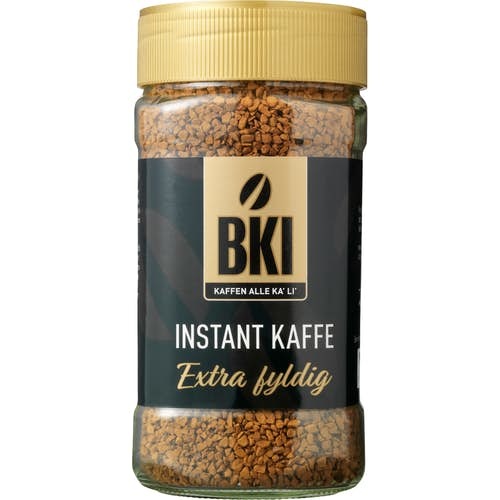 BKI Instant Kaffe netto vægt 100 gram udløbs dato 24/08-2022