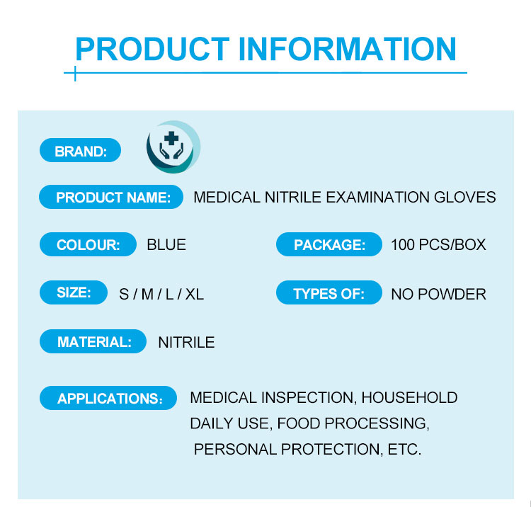 Nitril Handsker kasse af 100 stk.