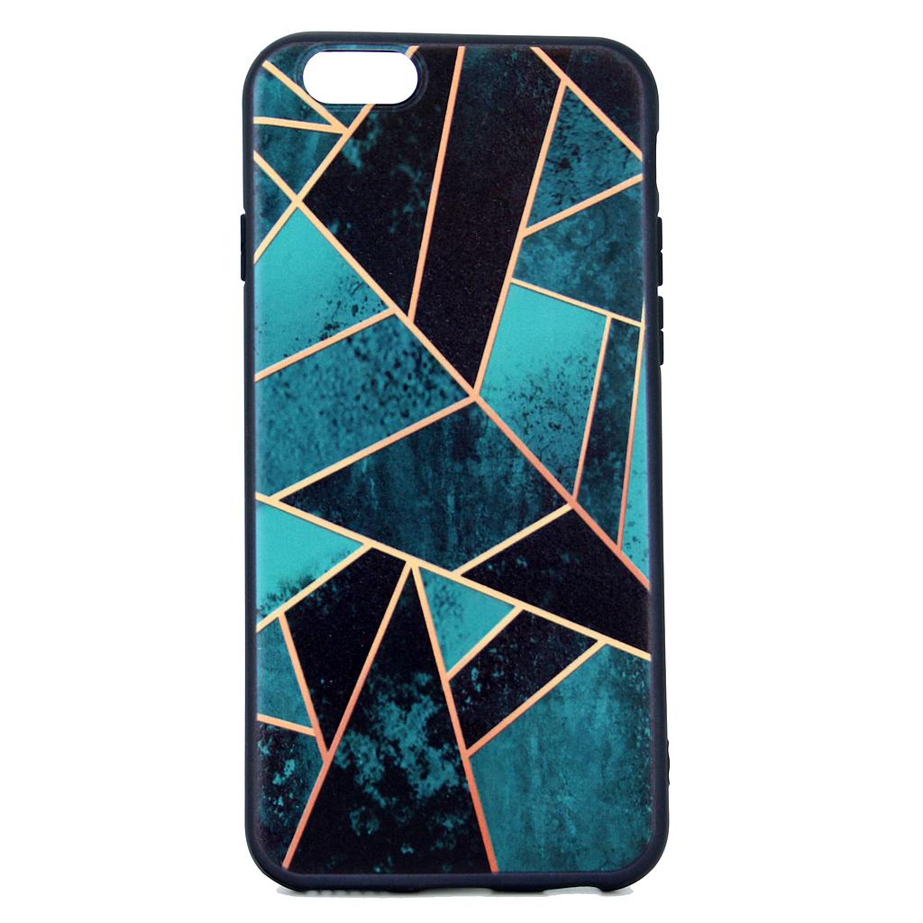 IPHONE 6/6S SMARAGD GRØNT BAGCOVER MED KUNST MOTIV