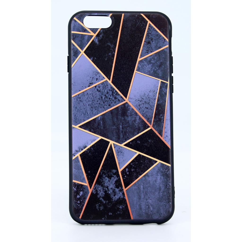 IPHONE 6/6S GRÅT BAGCOVER MED KUNST MOTIV