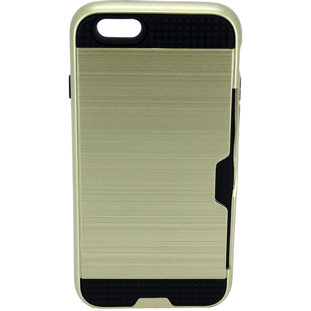 IPHONE 6/6S Guld bagcover med kreditkort lomme