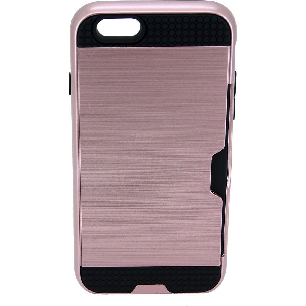 IPHONE 6/6S Rosa bagcover med kreditkort lomme