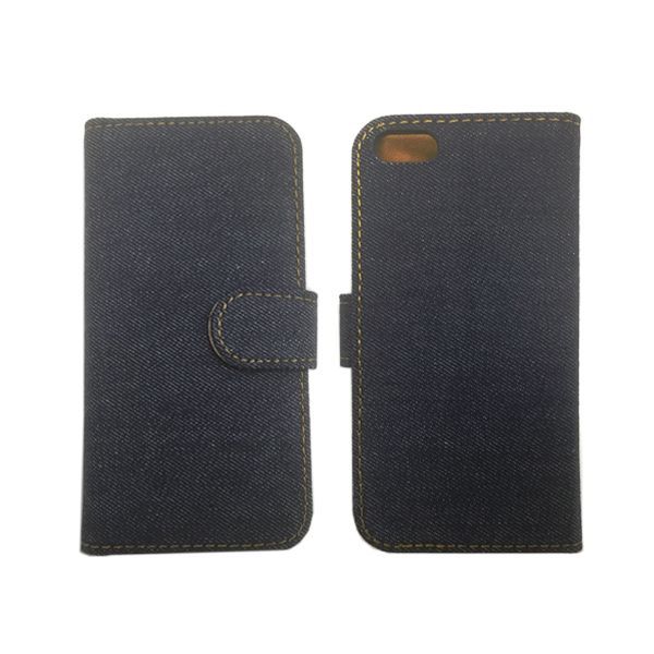 Iphone 5, 5S, 5SE Blå denim flipcover