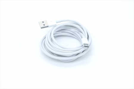 805628 hvidt Micro USB til USB A kabel 2,0 meter rundt