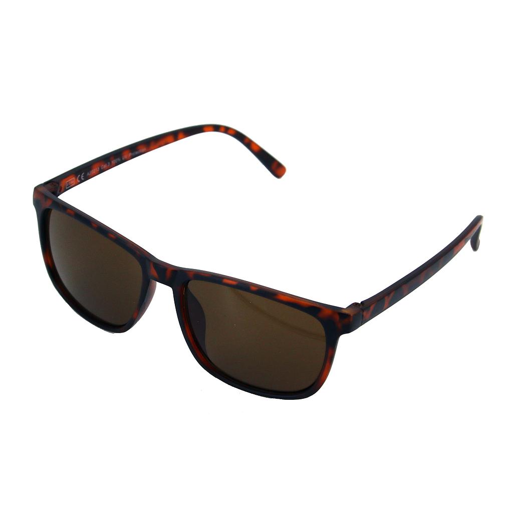 Herre Solbrille mat leopard med Kategori 3 brune glas