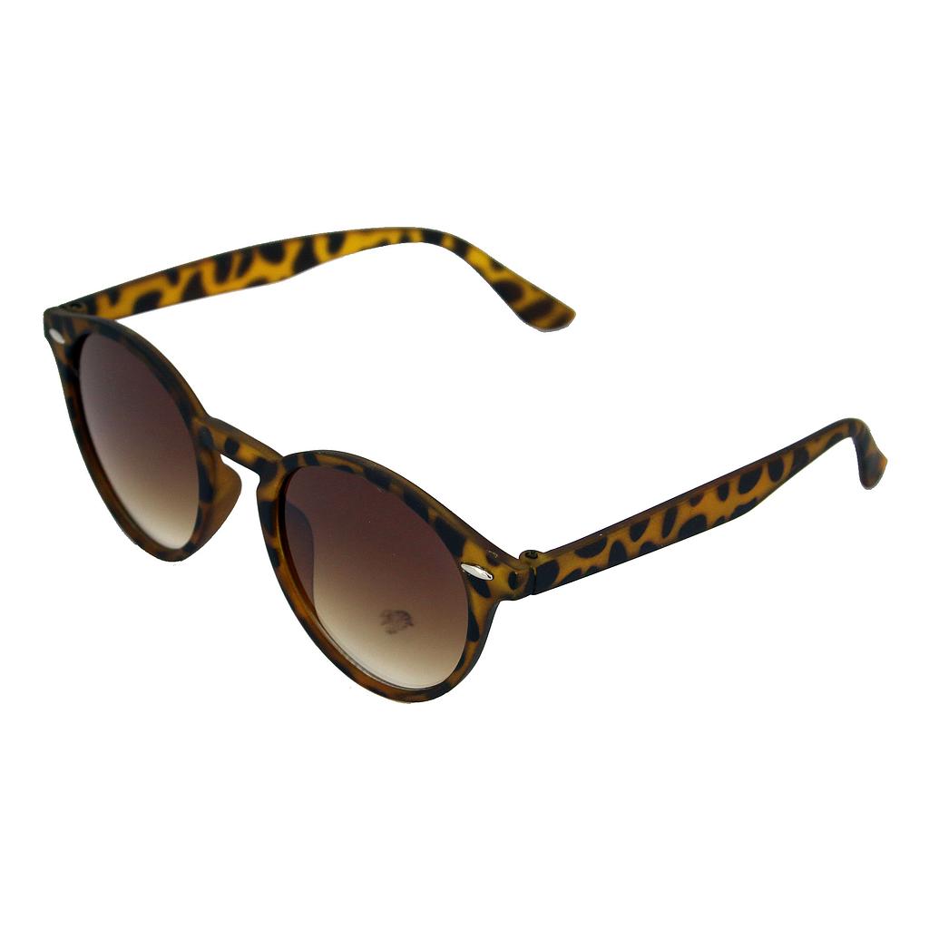 Dame solbrille mat leopard med brune glas