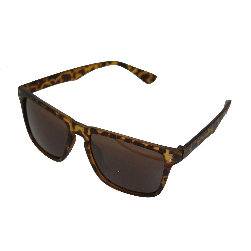 Herre solbrille brun leopard stel med brune glas