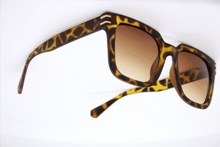 Mat leopard brille gummi belagt