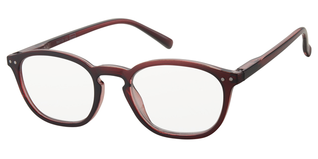 X-Reader læsebrille rød med sølv dekoration