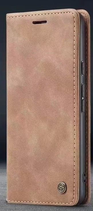 IPHONE 14 PRO MAX MAT LYS BRUN VINTAGE LOOK FLIP COVER