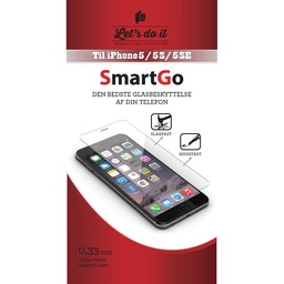 [808112] SmartGo Iphone 5-5S-5SE Hærdet glas beskyttelse
