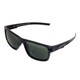 [404122-20225] Herre solbrille blank sort stel med grønne glas