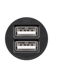 [806543] Billader 2,4 AmP sort - 2 x USB
