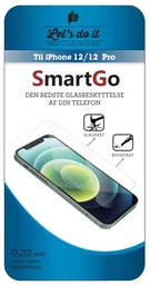 [808142] SmartGo IPHONE 12 - 12 PRO HÆRDET GLASBESKYTTELSE SMARTGO
