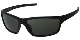 [404228-70158] Sports solbrille sort gummi stel med grønne glas